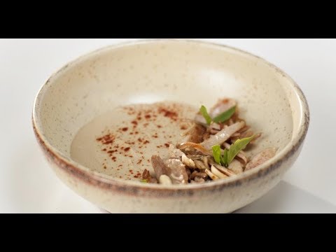 Салат из печёной свёклы и копчёная курица с пюре из корня сельдерея | Маргарита и мастера