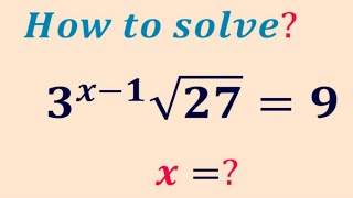 A beautiful exponents math problem