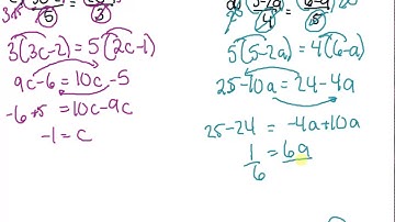 MPM1D 4.3 Solving Equations Involving Fractions Video 8