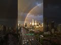 Double Rainbow Over City #cinematic #aivideo