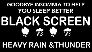 Blackscreen Rain Sound Relaxation, Ultimate Stress Relief, Deep Sleep, Meditation, Yoga