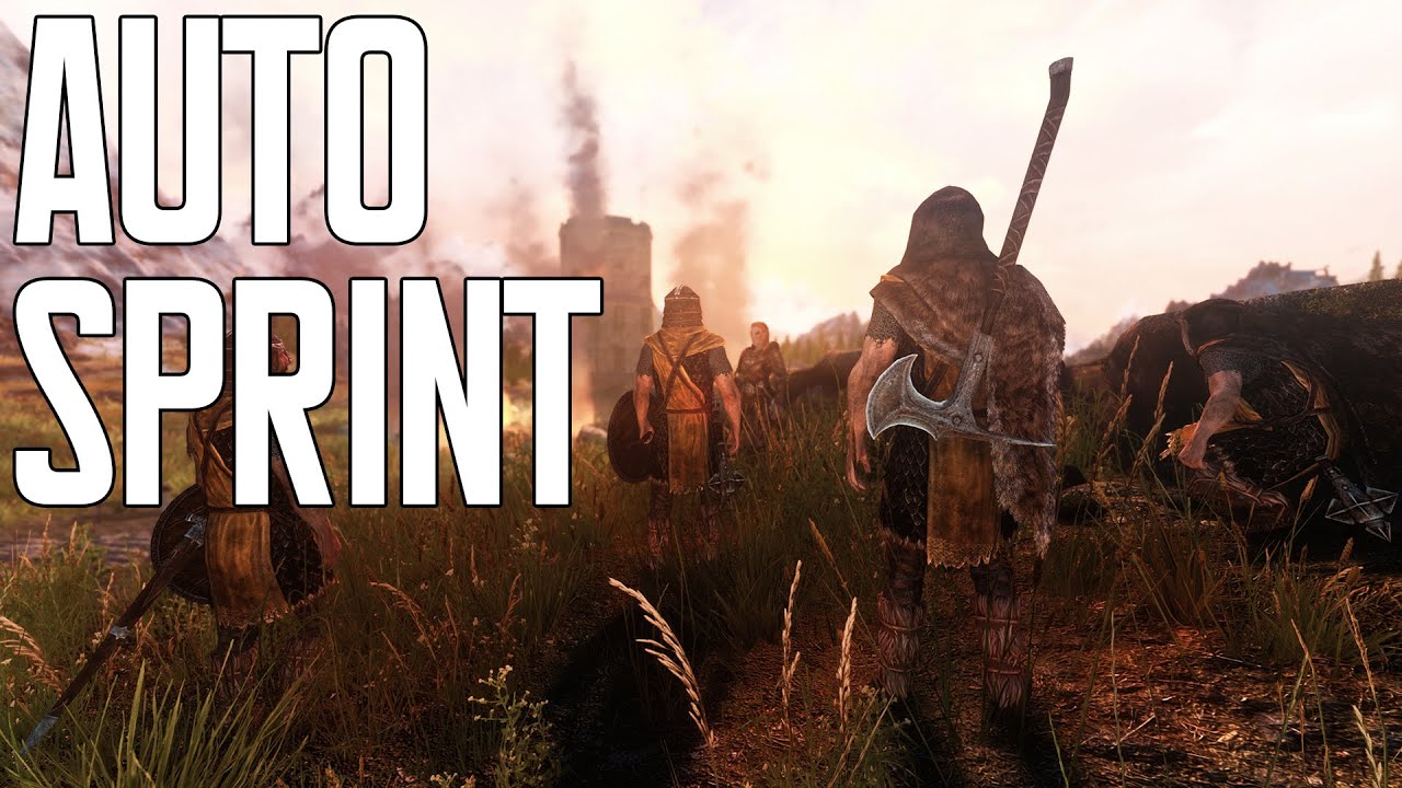 Auto Sprint Skyrim Mod