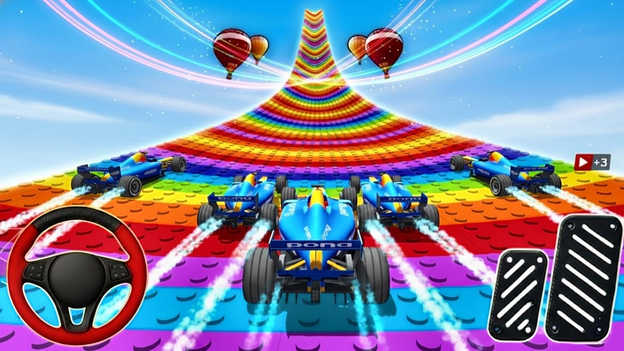 Formula Car Mega Ramp Extreme Racing - GT Car Formula Car Racing Stunts 3D -Android GamePlay New🔥