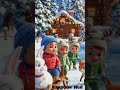 “A magical snowy adventure with adorable babies and cute cartoon animals!”#CartoonBabies #CuteAnimal