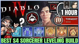 Diablo 4 - New Best Sorcerer Leveling Build - Season 4 FAST 1 to 70 - Skills Tempering Gear Guide! screenshot 3