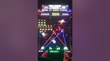 Space Invaders jackpot at Dave & Busters