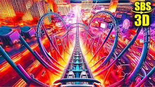 Roller Coasters In The Dark | VR Vídeo 3D SBS [Google Cardboard • VR Box]