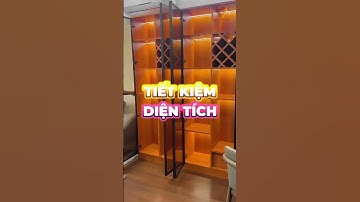 Tủ Rượu Cánh Kính Khung Nhôm | Nội Thất Viva #turuou #turuoudep