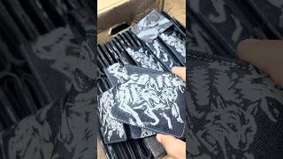 100+ Custom Silk Screen Printed Denim Wallets for USA Brand 🇺🇸🔥