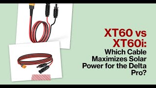 XT60 vs XT60i cables