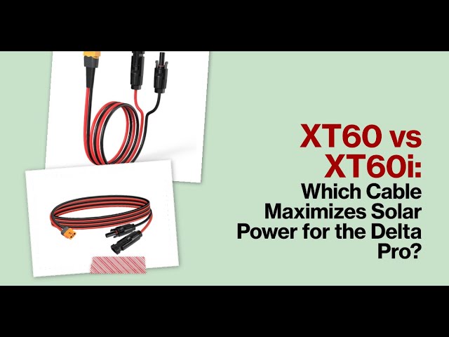 XT60 vs XT60i cables 