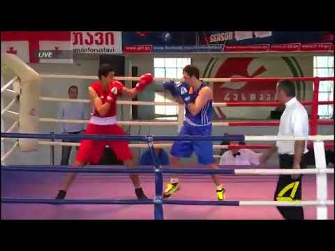 Boxing April 30,2018 first day Champions Georgia(75kg)RED Gomelashvili TornikeVS BLUE Gela Abashidze