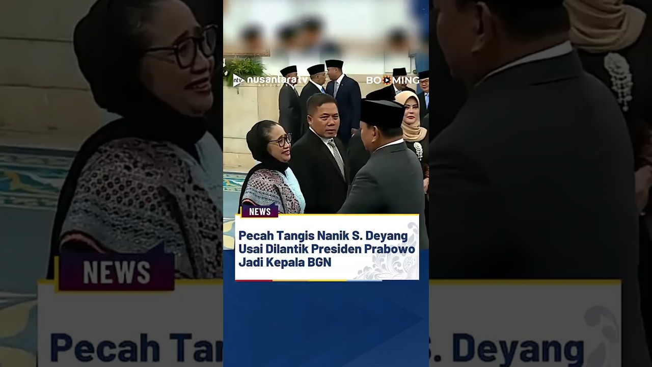 Nanik S. Deyang Menangis Usai Dilantik Presiden Prabowo