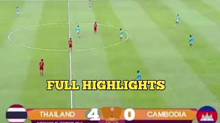 full highlight semi final piala aff u19 2026 thailand vs kamboja