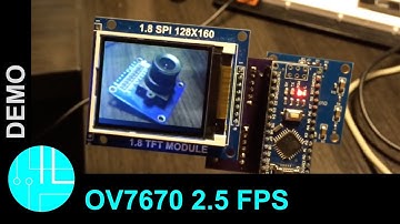 OV7670 live image with Arduino (2.5 frames per second)