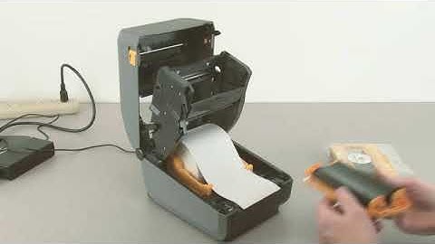 How to Change the Ribbon in the Zebra ZD420 Desktop Label Printer | Accept UK