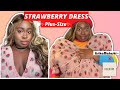 i tried the plus size strawberry dress + HURR Collective review