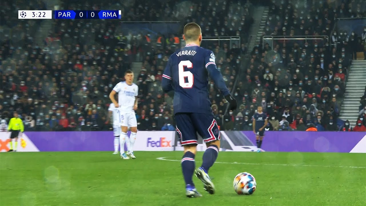 Marco Verratti Dancing all over the Pitch Against Real Madrid.