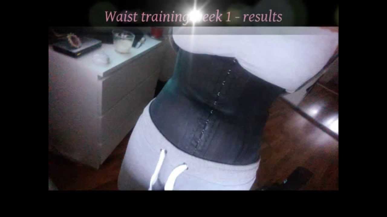 Waist training I week results YouTube