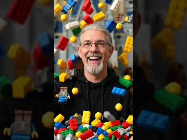 Brick-Shower Dreams #lego #shorts #brickart #aivideo