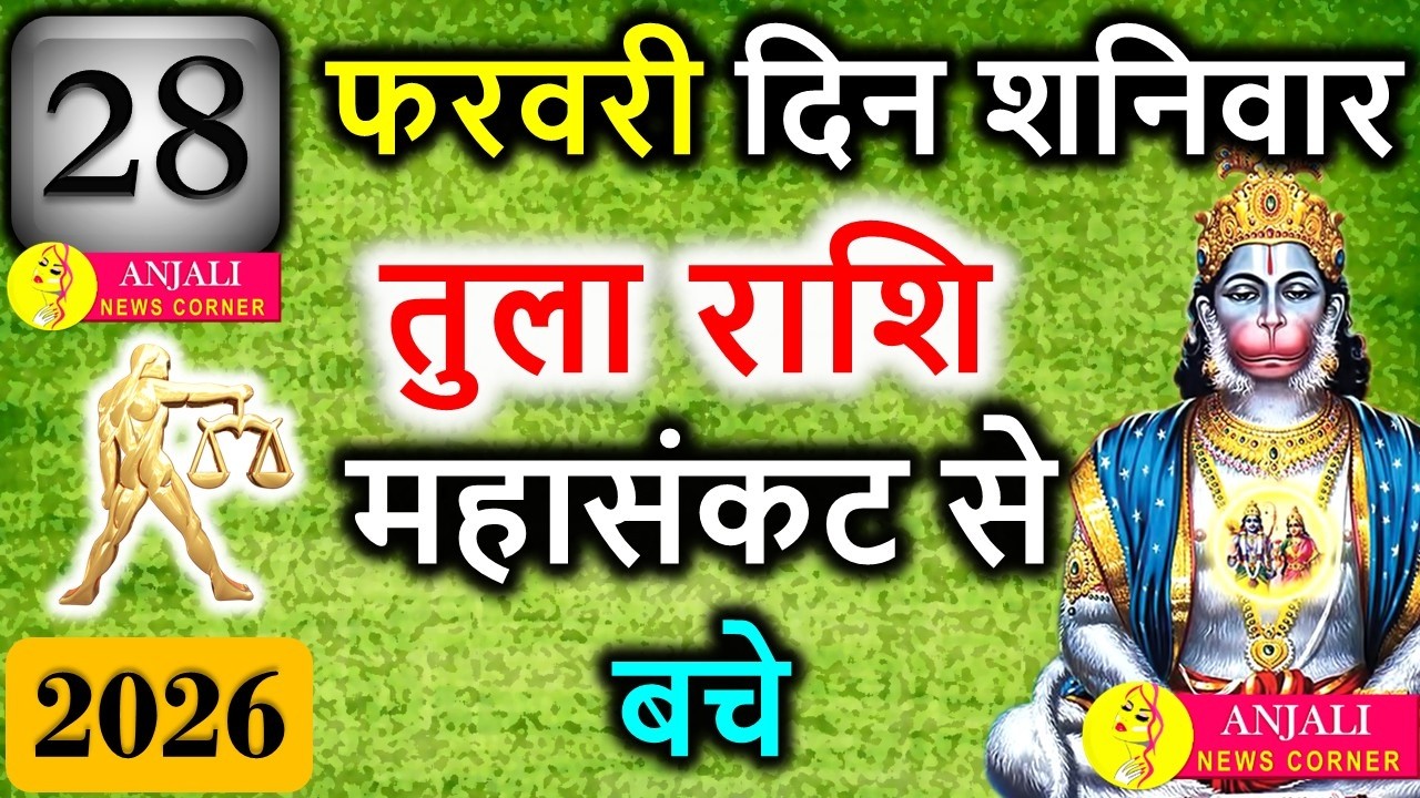 तुला राशि 28 फरवरी 2026: आज बनेगा खास योग, बदल सकता है भाग्य का संतुलन