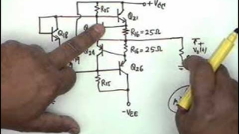 lecture33 Problem Session -- 7 on Differential and Power Amplifiers