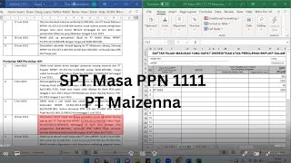 SPT Masa PPN 1111 PT Maizenna