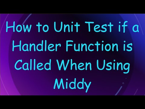 How to Unit Test if a Handler Function is Called When Using Middy