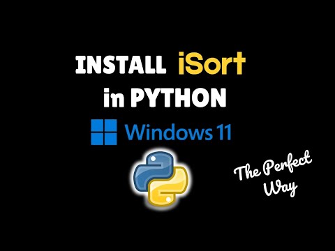 How to install isort in Python 3.14 on Windows 11 in 2026 #installation