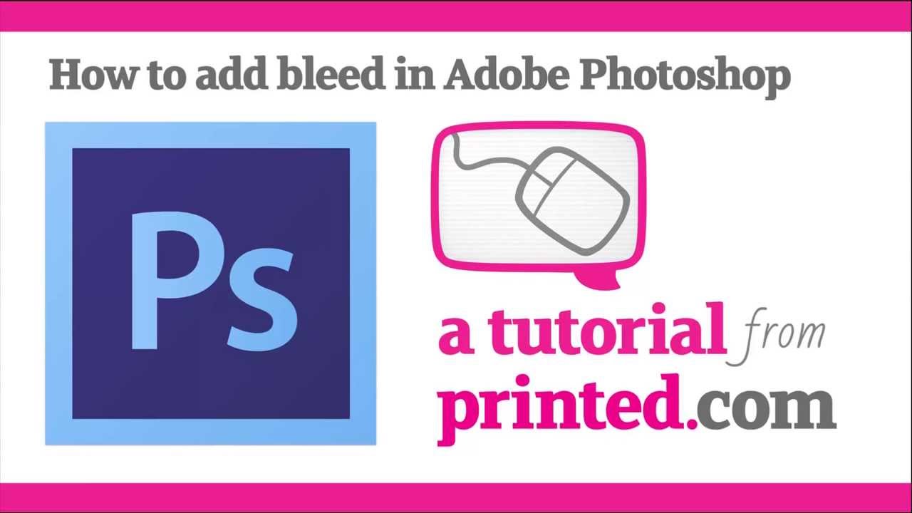 Adobe Photoshop Tutorial Adding Bleed Youtube