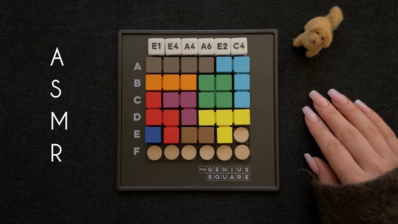 ASMR | Genuis Square Puzzle - Whispers & Tapping (2) 