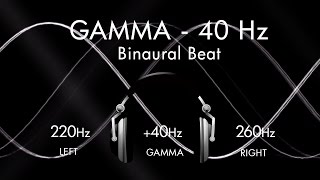 Gamma for a Genius Brain - 1hr Pure Binaural Beat Session at ~(40Hz)~ Intervals screenshot 4