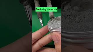 Easy repair of soldering iron tips , shining like new #soldering #reels #shorts #viral