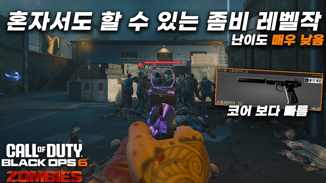 친구 없어도 할 수 있는 아주 쉬운 총기 레벨작 | 콜오브듀티 블랙옵스6 좀비
