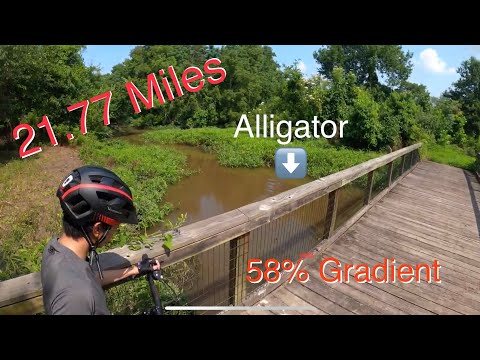 21.77 Miles Ride | Chamette to Woodlands Trail and Park in Belle Chasse | Louisiana | #MTB