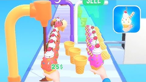 Ice Cream Rush 🍦||New Gameplay (iOS & Android) Walkthrough part 1
