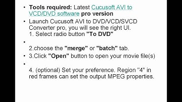 Convert and burn AVI movies to DVD movies with cucusoft AVI to DVD Converter