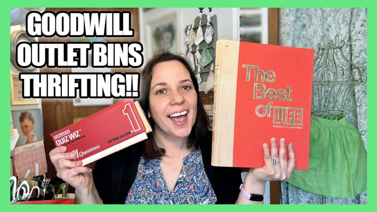 I CAN’T BELIEVE I FOUND ONE! Goodwill Outlet Haul! Fun VINTAGE!! - YouTube