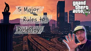 5 Major Rules to RolePlay GTAV (RDM, VDM, Powergaming, MetaGaming and 5 Man Rule)