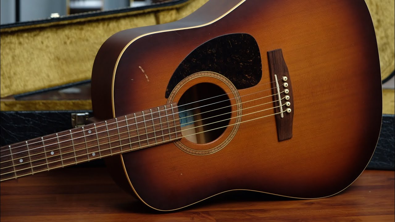 Seagull S6+ Tobacco burst Top solid cedar Deadnought slopeshoulder