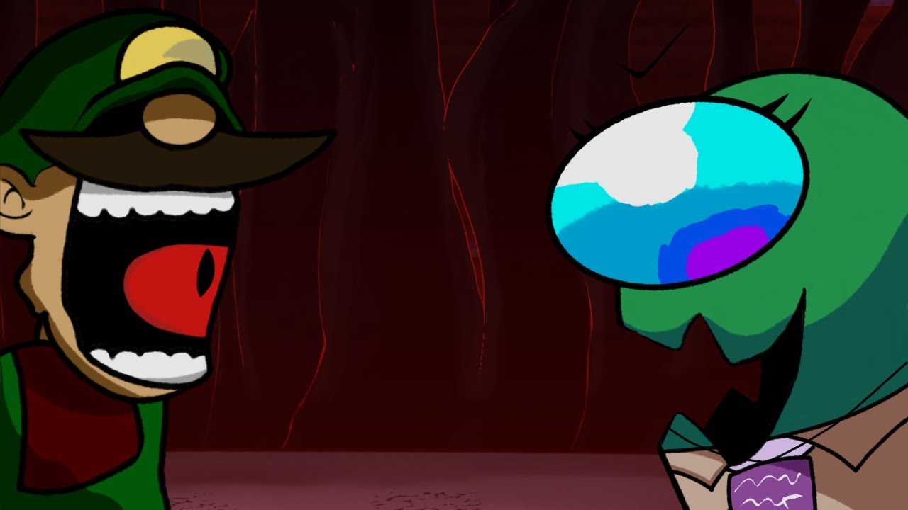 Among us Mode (Mirror Mode but D-sides Morgz sings it) | FNF cover [+FLM]