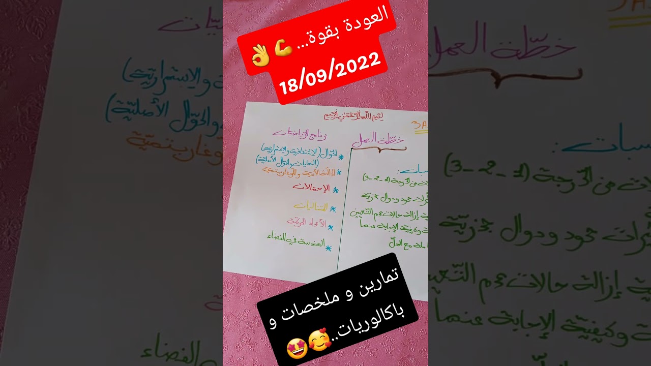 العودة...مفاجأة الغد+برنامج الرياضيات لBAC 2022(حصري 👌🔥)