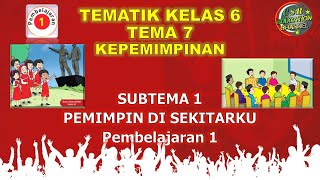 Kelas 6 Tematik : Tema 7 Subtema 1 Pembelajaran 1 (KEPEMIMPINAN)
