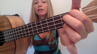 Video voorbeeld van "How to Play: Crazy by Gnarls Barkley (Ukulele Tutorial by Jody Samascott)"