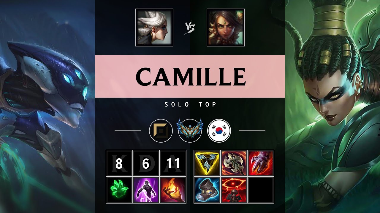 Camille Top vs Nidalee - KR Challenger Patch 25.10