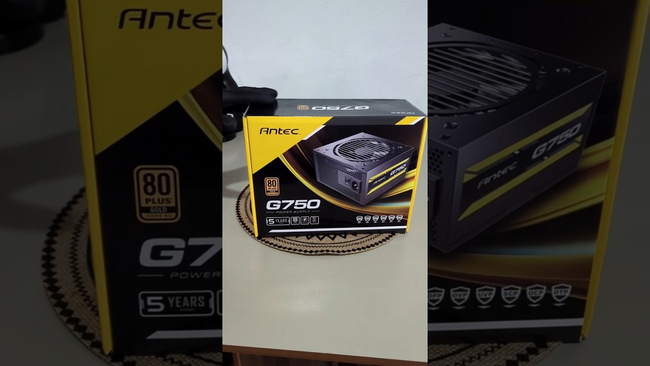 Unboxing Fuente Antec G750 Gold Semi modular #antec #unboxing #g750 #upgrade