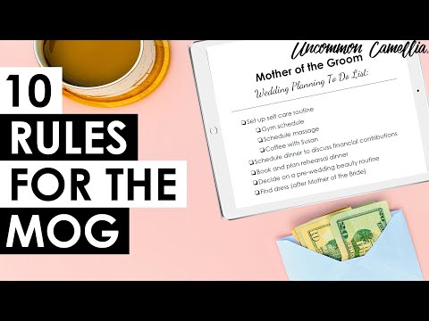 What are the groom and his family responsible for in a wedding?