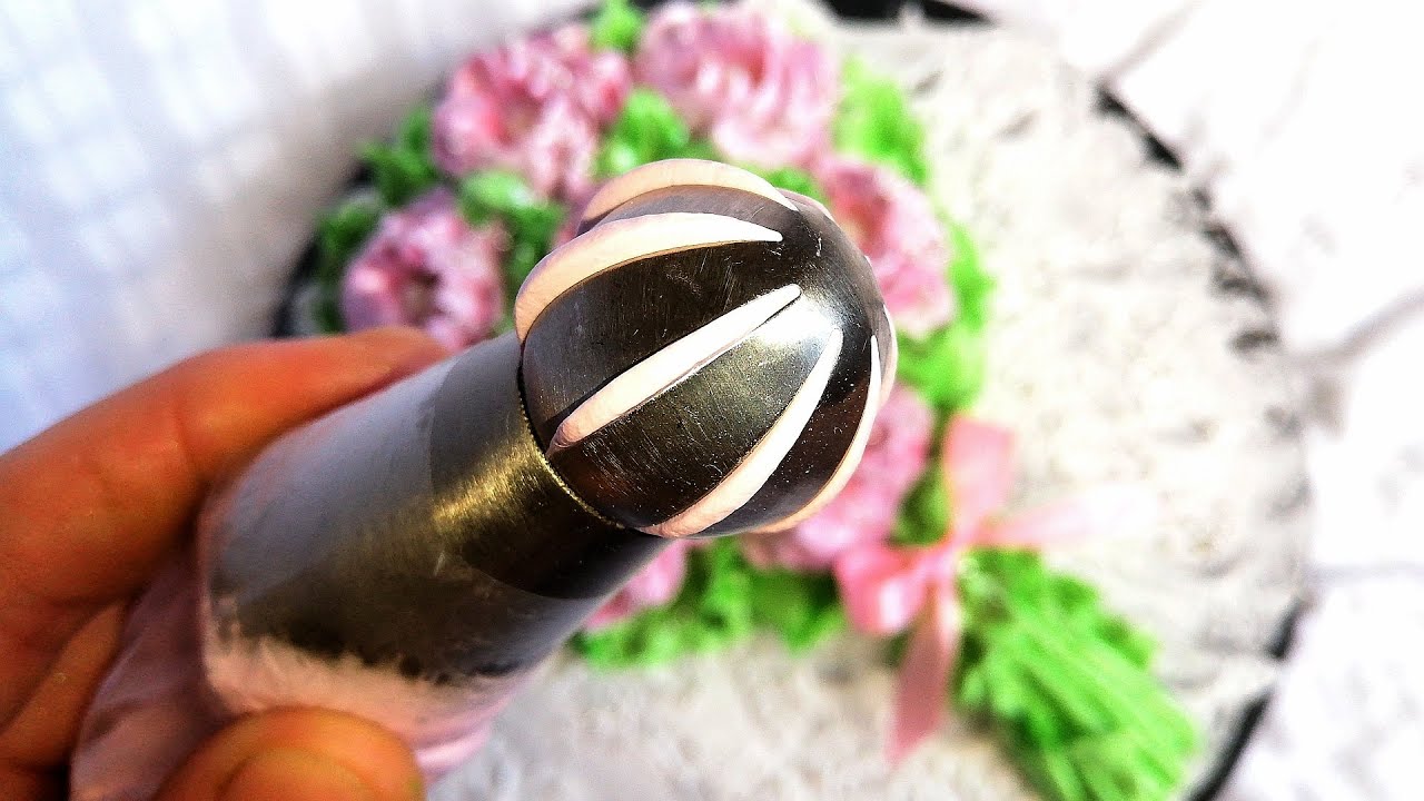 Шикарные Цветы Одним Нажатием, Букет Из Белкового Крема, Насадка Сфера💐