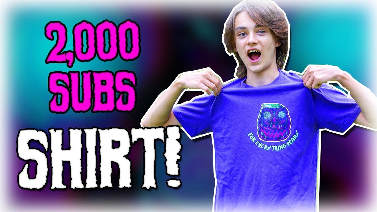2,000 Subscriber Surprise ANNOUNCEMENT | Official GMHaunts Tee REVEAL - For Sale Now!