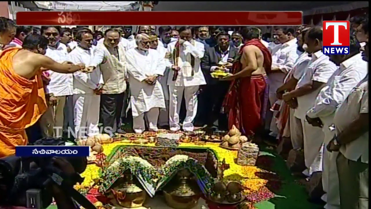 CM KCR Lays Foundation Stone For New Secretariat Building | T News Telugu